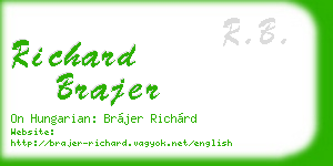 richard brajer business card