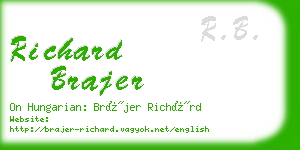 richard brajer business card